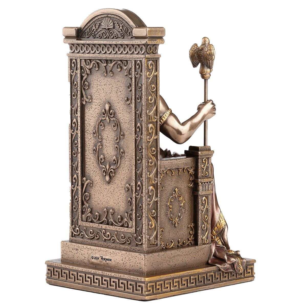 Zeus — God of the Sky and Thunder — Bronze-Finish Statue – 15.5 cm – view 4