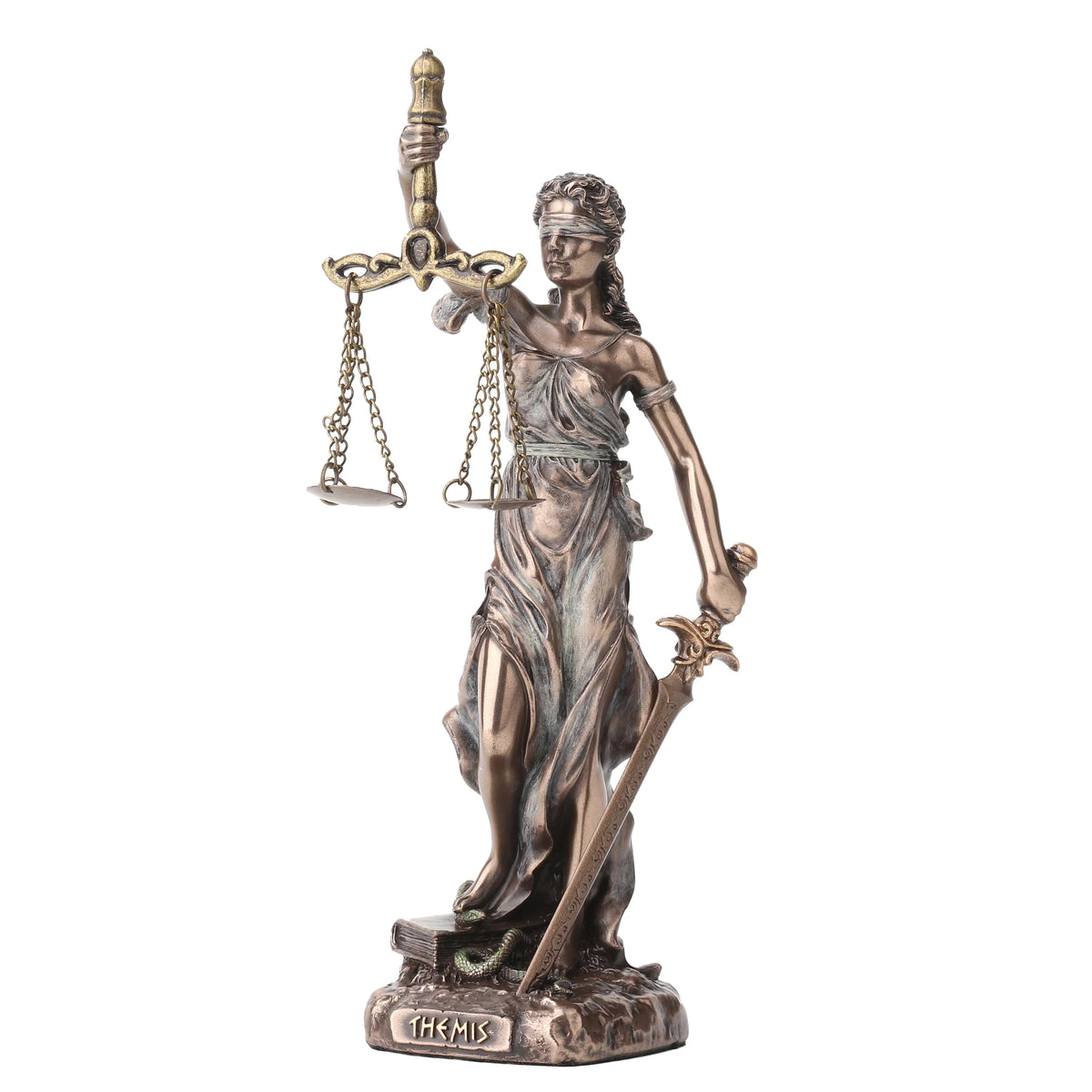 Themis – Goddess of Justice – Bronze-Finish Statue – 16.5 cm – view 1