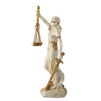 Themis, Goddess of Justice – White Statue – 16.5 cm – view 3