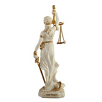 Themis, Goddess of Justice – White Statue – 16.5 cm – view 4