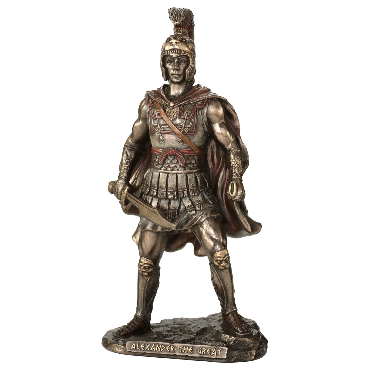 Alexander the Great — King of Macedon — Bronze Finish Statue, 17.5 cm – view 2