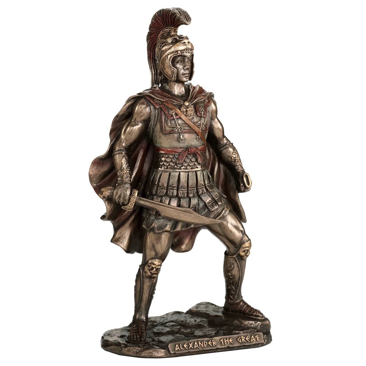 Alexander the Great — King of Macedon — Bronze Finish Statue, 17.5 cm – view 3