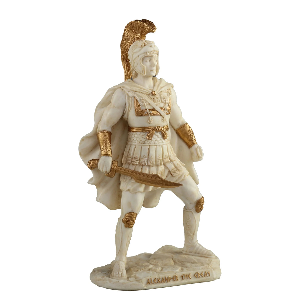 Alexander the Great — King of Macedon — White Statue – 17.5 cm – view 3