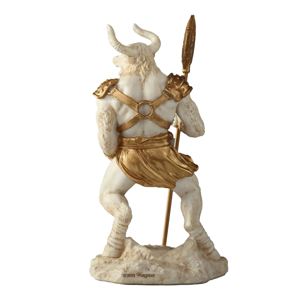 Minotaur – Beast of the Labyrinth – White Statue – 17 cm – view 4