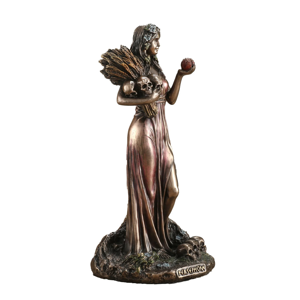 Persephone, Greek Mythology – Bronze-Finish Resin Statue – 15.5 cm – view 3