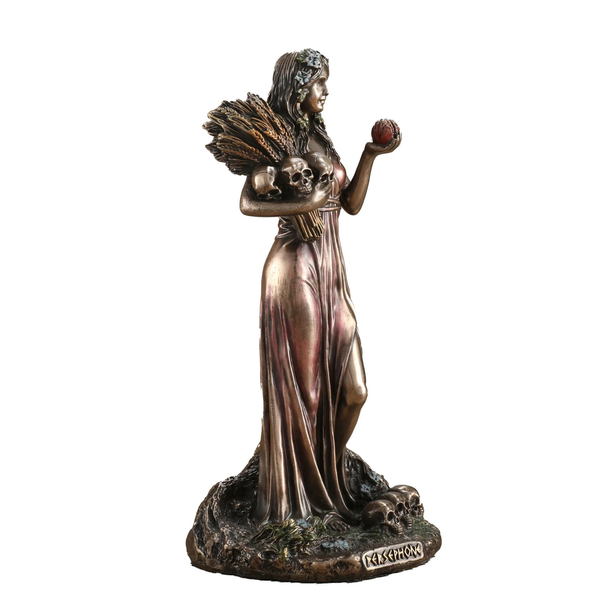 Persephone, Greek Mythology – Bronze-Finish Resin Statue – 15.5 cm – view 3