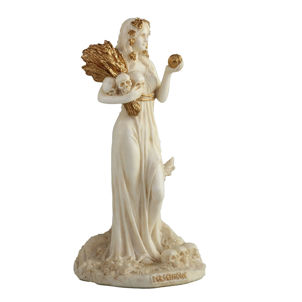 Persephone — Greek Mythology — White Statue, 15.5 cm – view 3