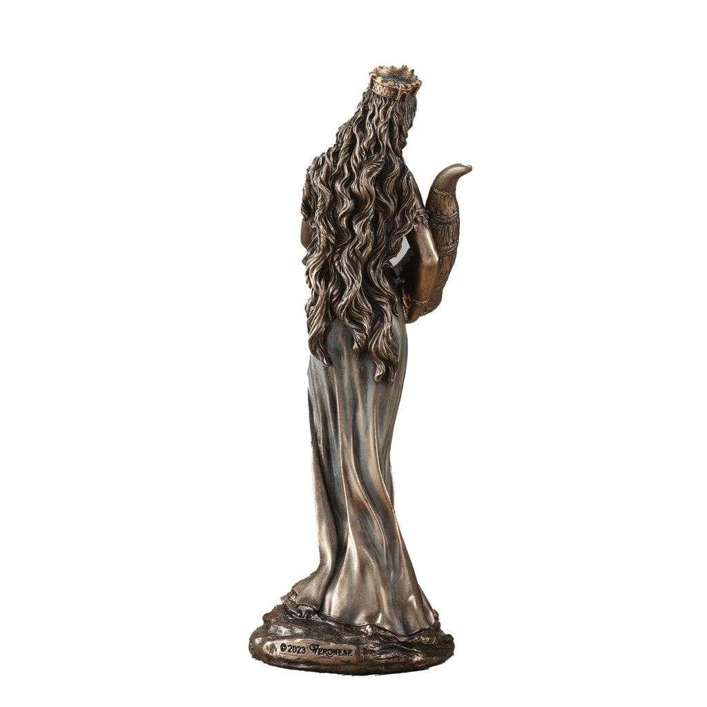 Fortuna — Goddess of Fortune — Bronze-Finish Statue – 15.5 cm – view 4