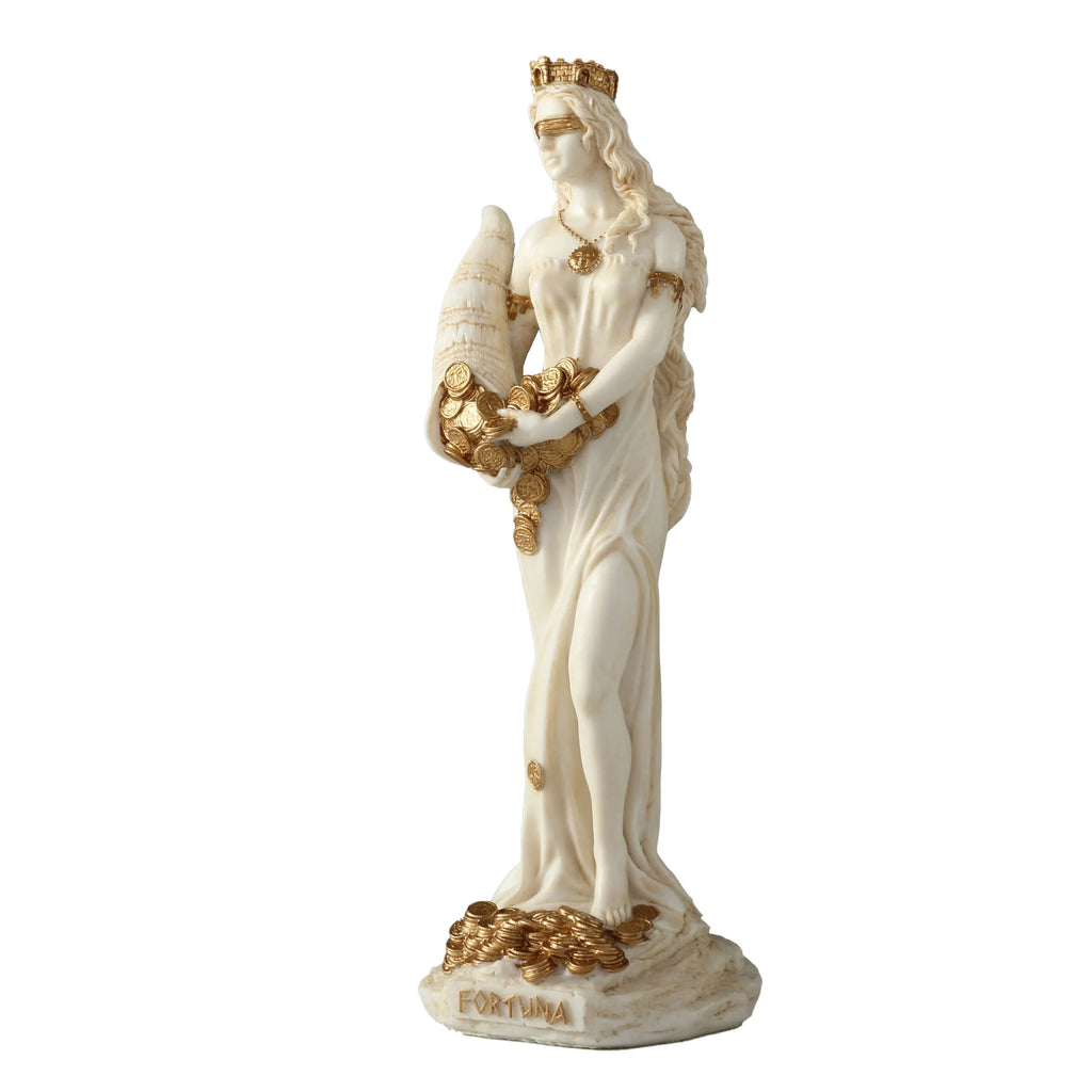 Fortuna — Goddess of Fortune — White Statue, 15.5 cm – view 3