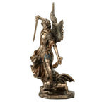 Archangel Michael — Vanquisher of the Demon — Bronze Finish Statue, 16 cm – view 3