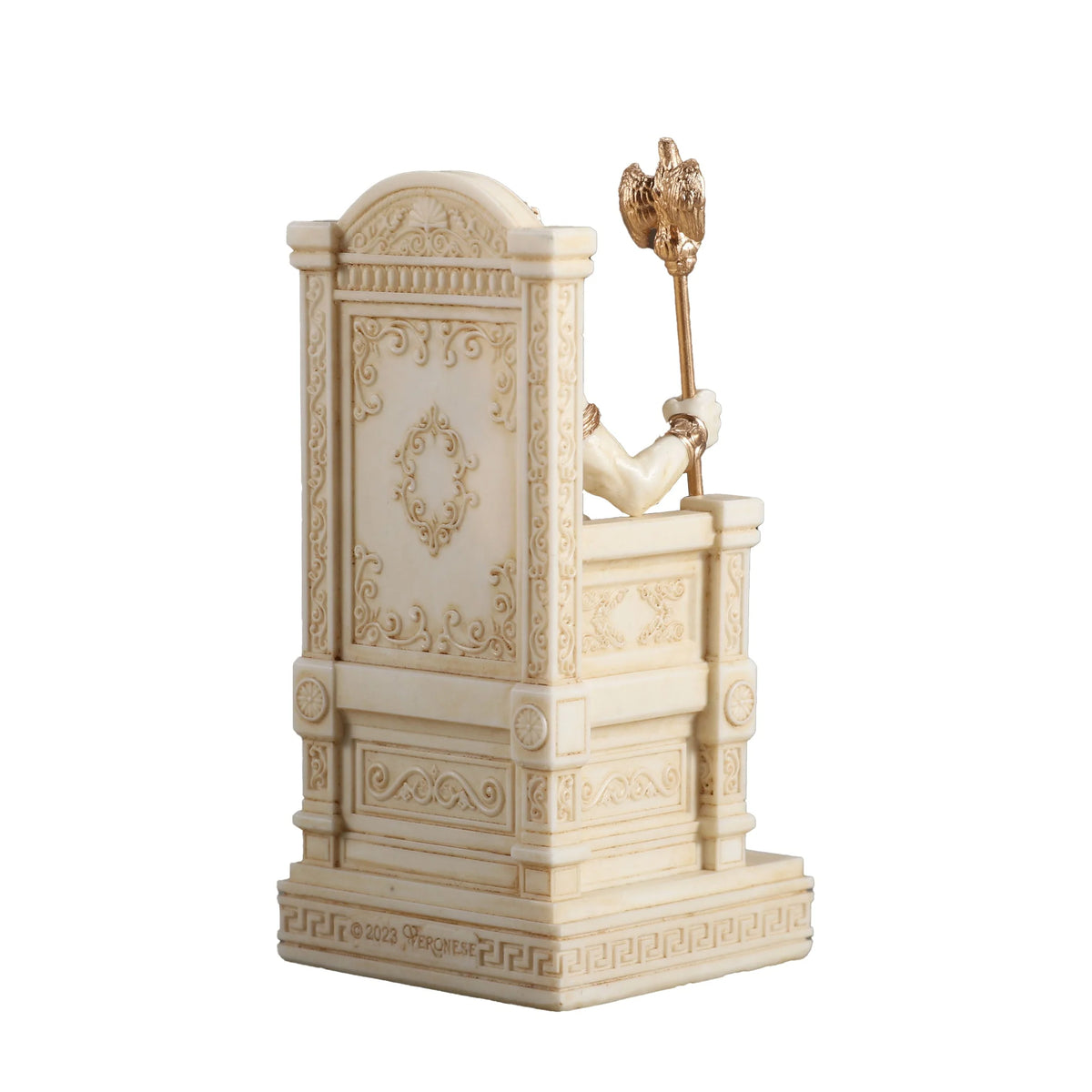 Zeus Seated on His Throne — White Statue, 8.5 cm – view 3