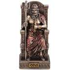 Zeus Seated on His Throne – Bronze-Finish Statue – 8.5 cm – view 1