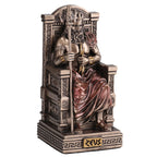 Zeus Seated on His Throne – Bronze-Finish Statue – 8.5 cm – view 2