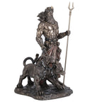 Hades with Cerberus – Bronze-Finish Resin Statue – 30 cm – view 4