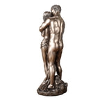 Lovers — An Embrace from Behind — Bronze-Finish Statue – 28 cm – view 3