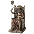 Zeus on His Throne – Bronze-Finish Statue – 27 cm – view 1