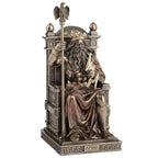 Zeus on His Throne – Bronze-Finish Statue – 27 cm – view 2