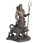 Hades with Cerberus – Bronze-Finish Resin Statue – 16.5 cm – view 4