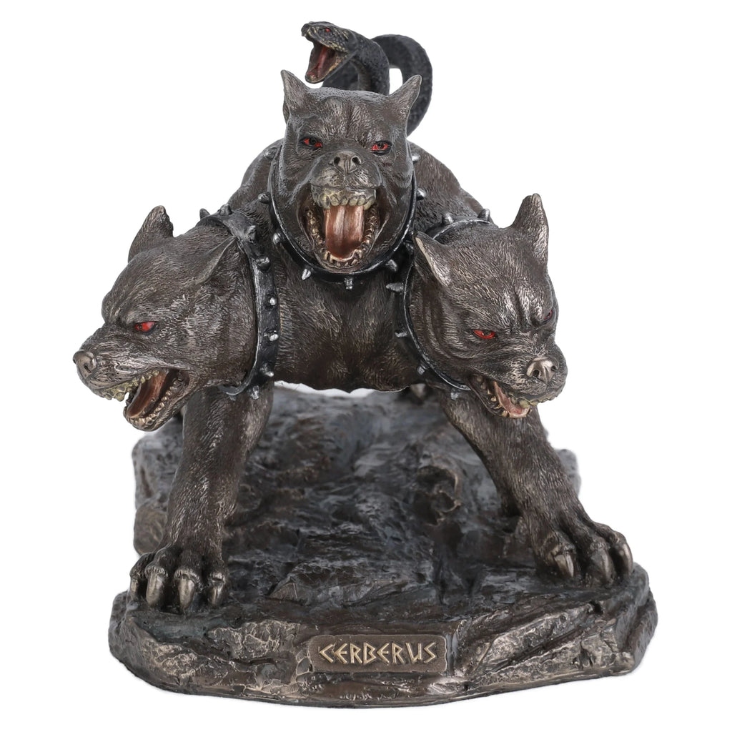 Cerberus — The Three-Headed Hound of Hades — Bronze-Finish Statue – 19.5 cm – view 2