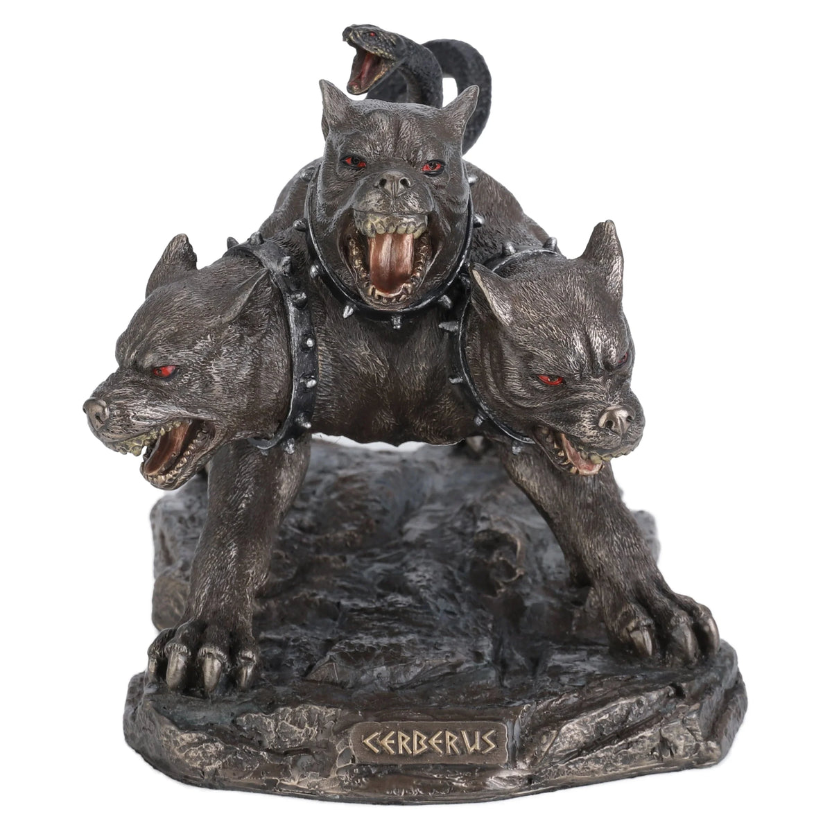 Cerberus — The Three-Headed Hound of Hades — Bronze-Finish Statue – 19.5 cm – view 2
