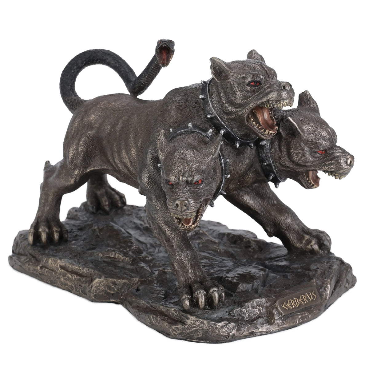 Cerberus — The Three-Headed Hound of Hades — Bronze-Finish Statue – 19.5 cm – view 3