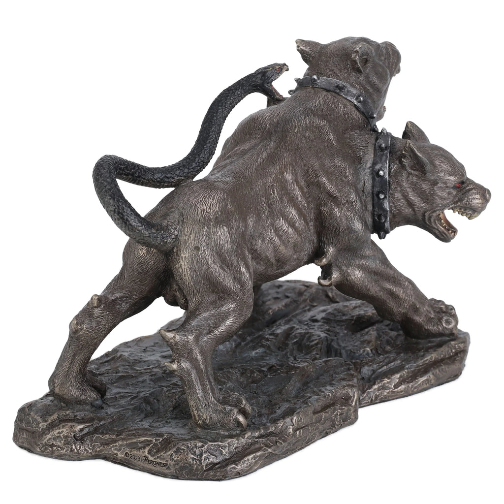 Cerberus — The Three-Headed Hound of Hades — Bronze-Finish Statue – 19.5 cm – view 4