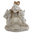 Cerberus – The Three-Headed Hound of Hades – White Statue – 19.5 cm – view 2