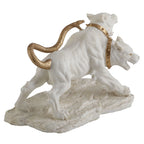 Cerberus – The Three-Headed Hound of Hades – White Statue – 19.5 cm – view 4