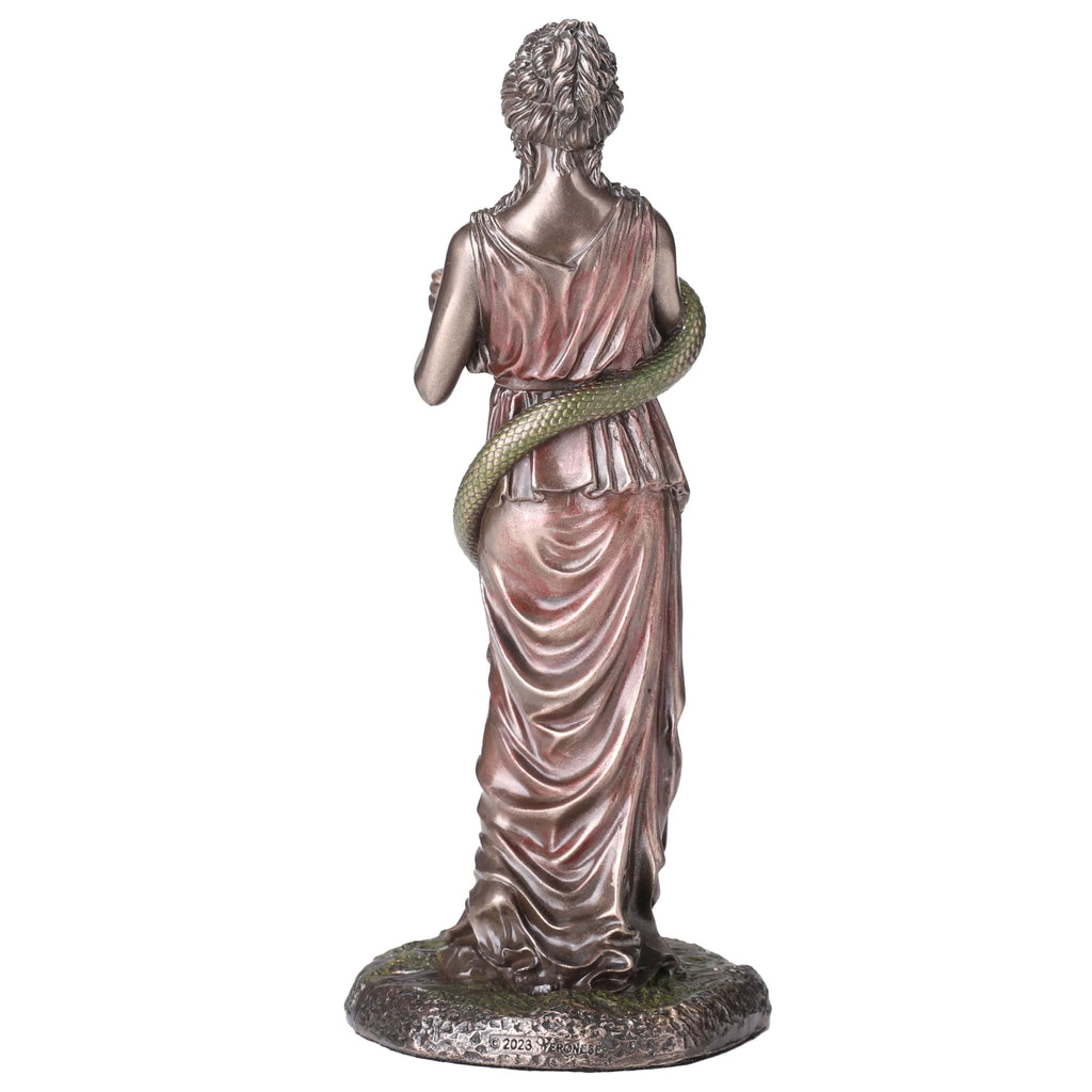 Hygieia, Goddess of Hygiene – Bronze-Finish Resin Statue – 15.5 cm – view 3