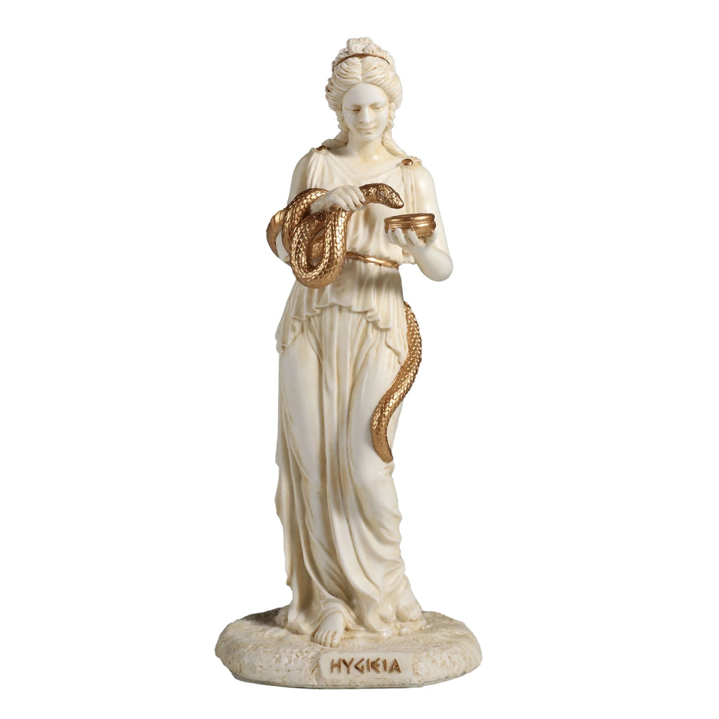 Hygieia — Goddess of Hygiene — White Statue, 15.5 cm – view 1