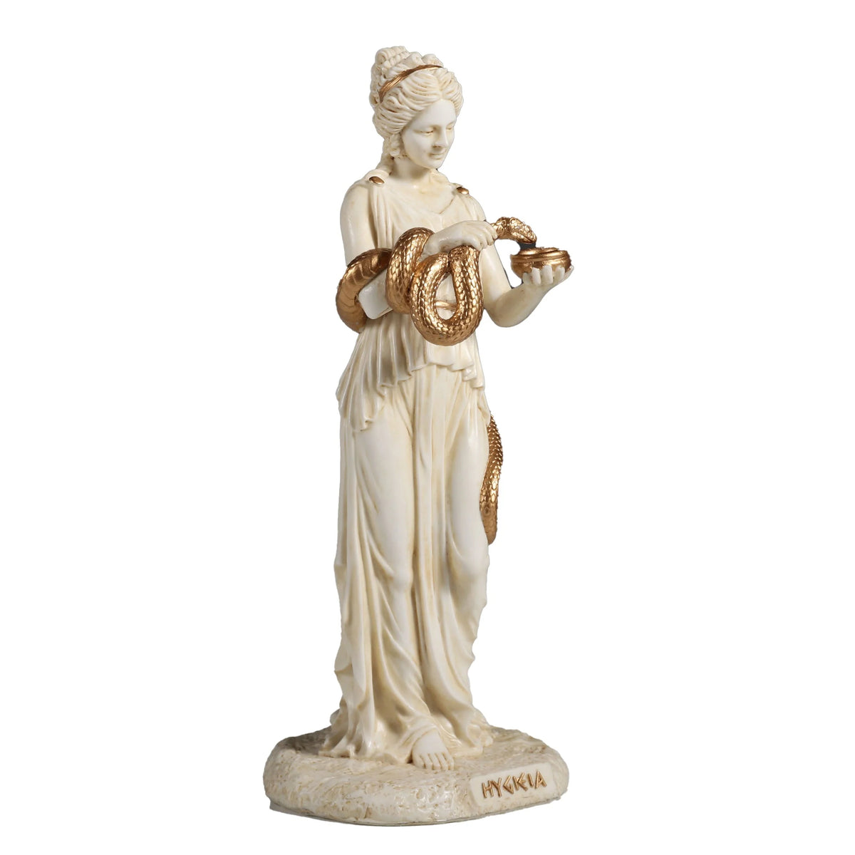 Hygieia — Goddess of Hygiene — White Statue, 15.5 cm – view 2