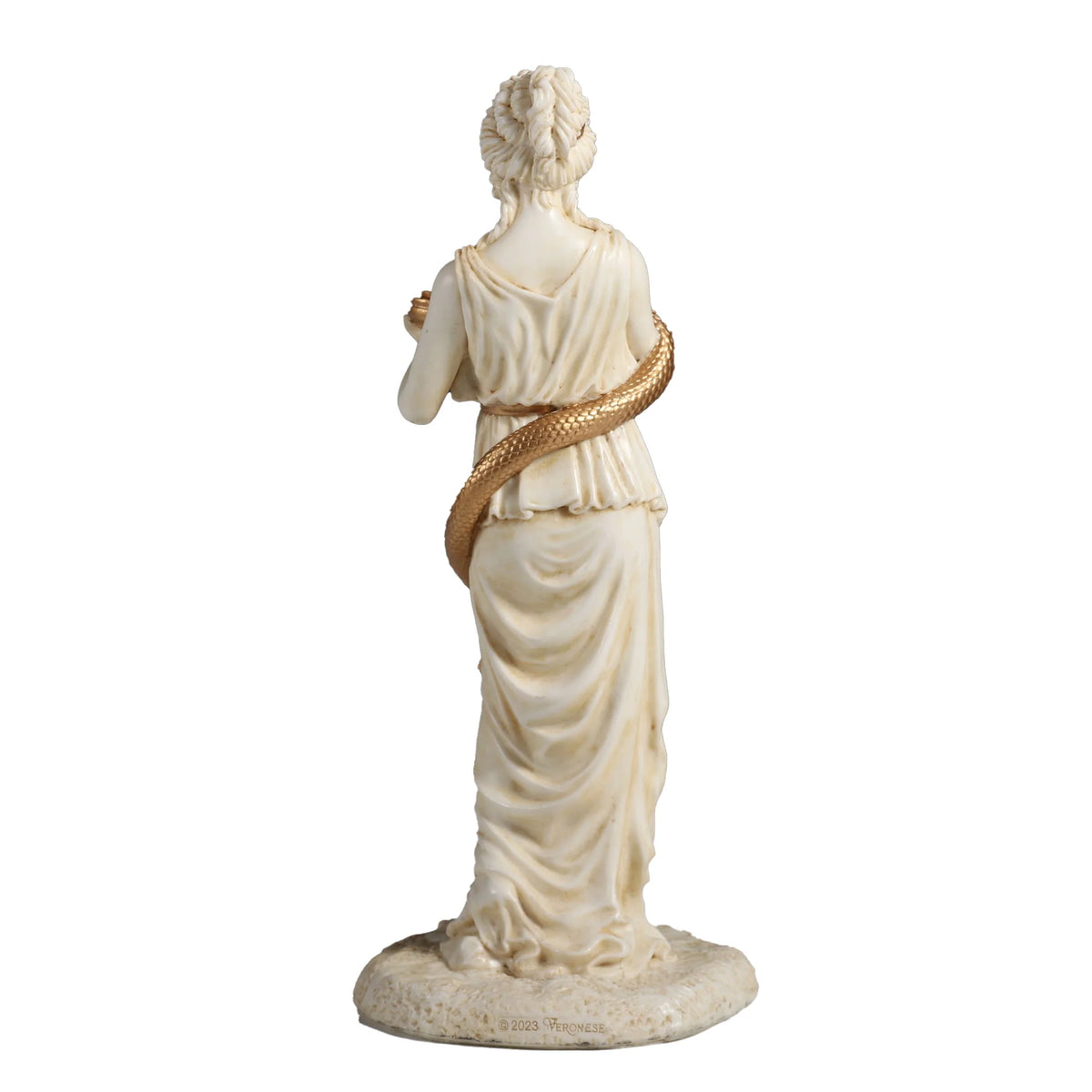 Hygieia — Goddess of Hygiene — White Statue, 15.5 cm – view 3