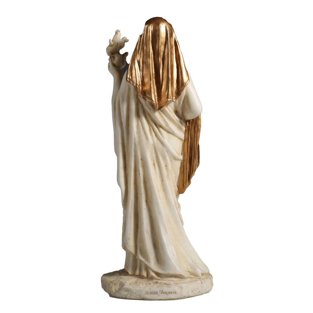 Hestia — Goddess of the Home and Hearth — White Statue, 16 cm – view 3