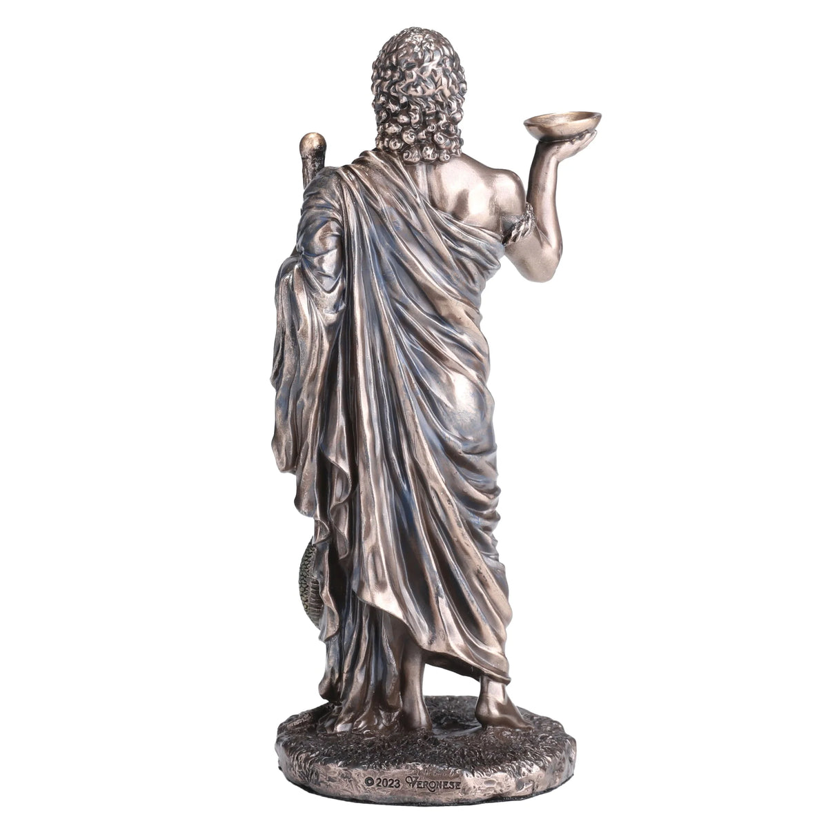 Asclepius – God of Medicine – Bronze-Finish Statue – 16 cm – view 3
