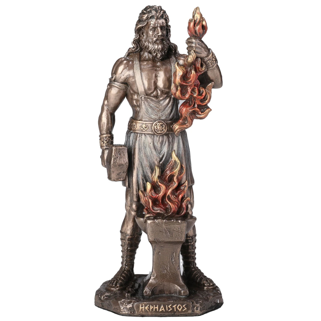 Hephaestus — God of Metalworking — Bronze-Finish Statue, 16 cm – view 1