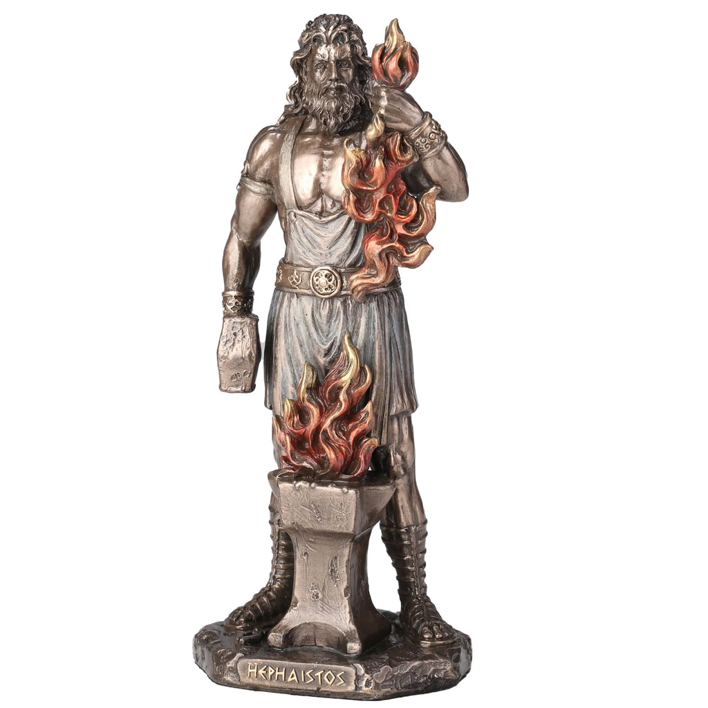 Hephaestus — God of Metalworking — Bronze-Finish Statue, 16 cm – view 2