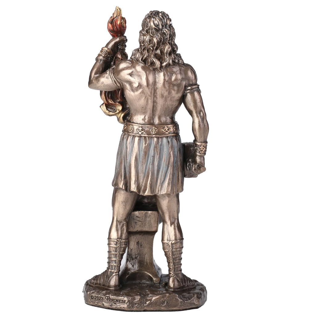 Hephaestus — God of Metalworking — Bronze-Finish Statue, 16 cm – view 3