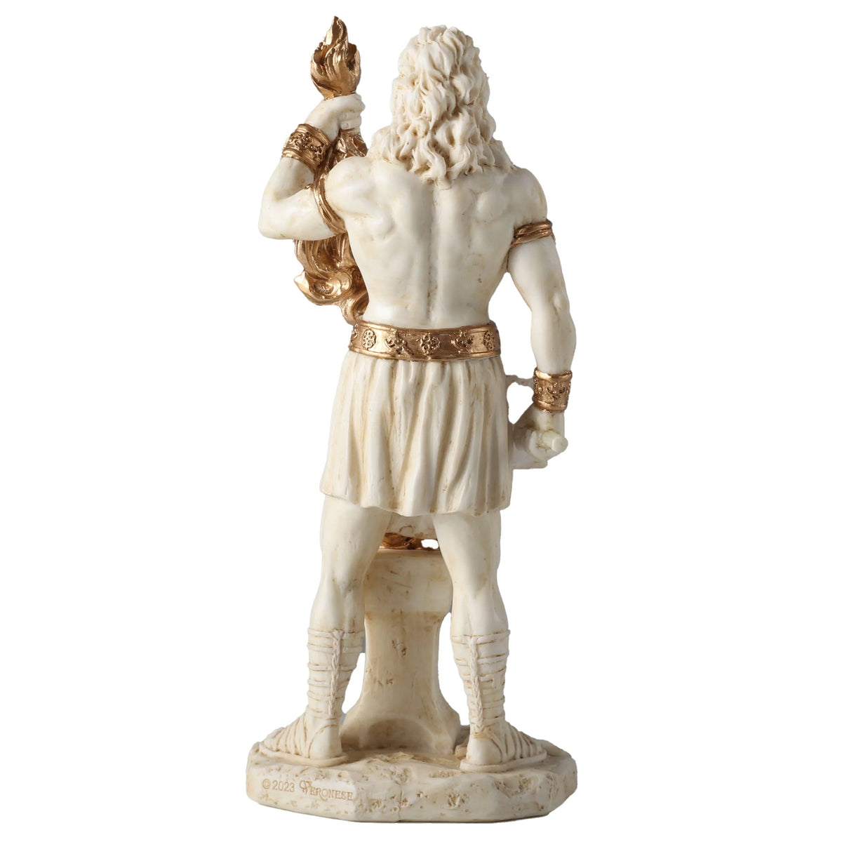 Hephaestus – God of Metalworking – White Statue – 16 cm – view 3