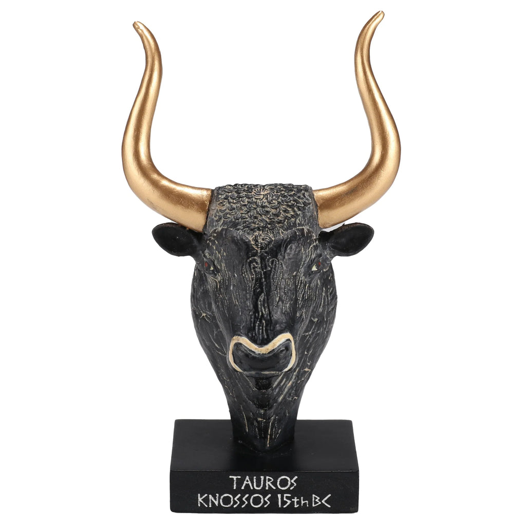 Cretan Bull — Bronze-Finish Bust – 9 cm – view 1