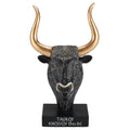Cretan Bull — Bronze-Finish Bust – 9 cm – view 1