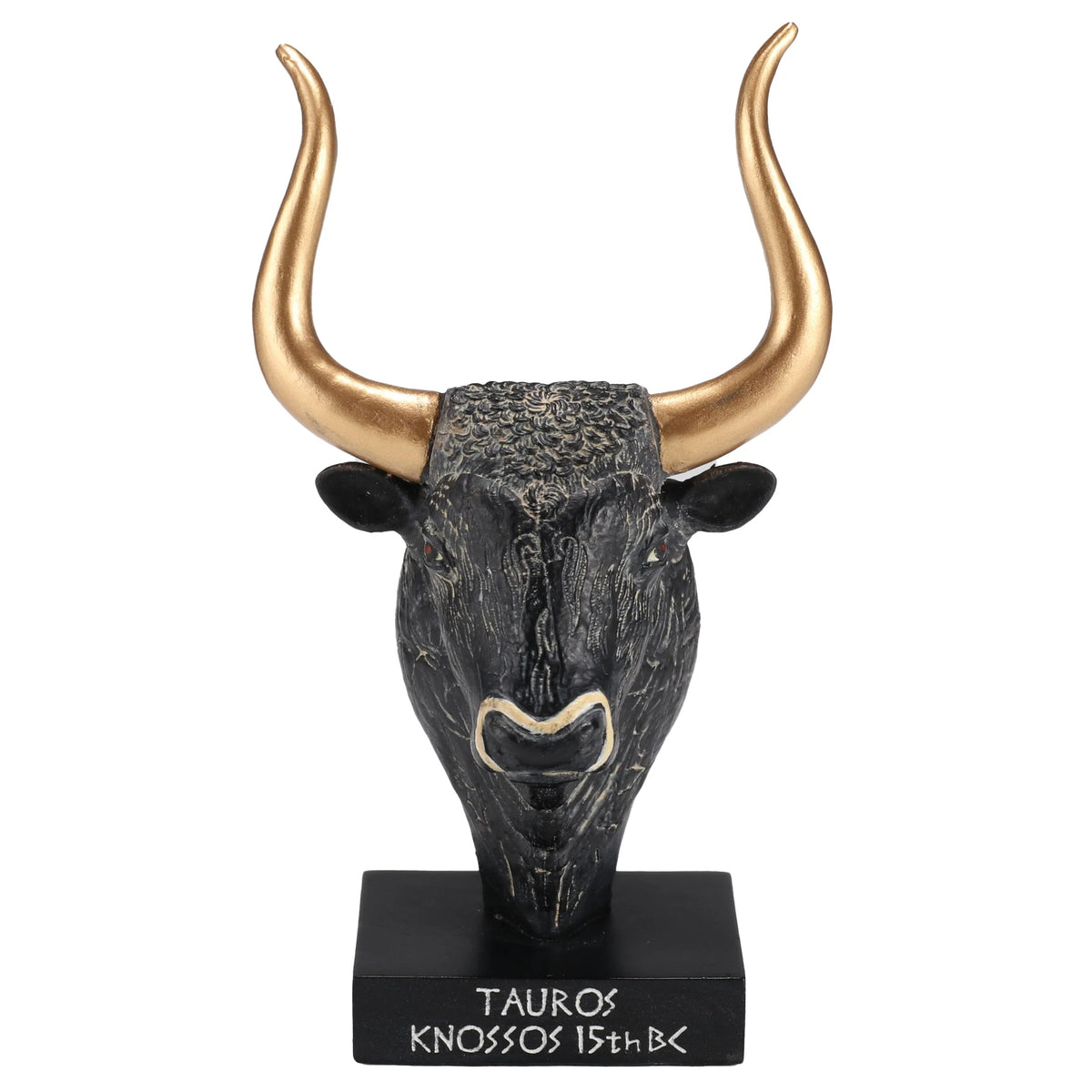 Cretan Bull — Bronze-Finish Bust – 9 cm – view 1