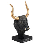 Cretan Bull — Bronze-Finish Bust – 9 cm – view 2