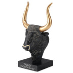 Cretan Bull — Bronze-Finish Bust – 9 cm – view 4