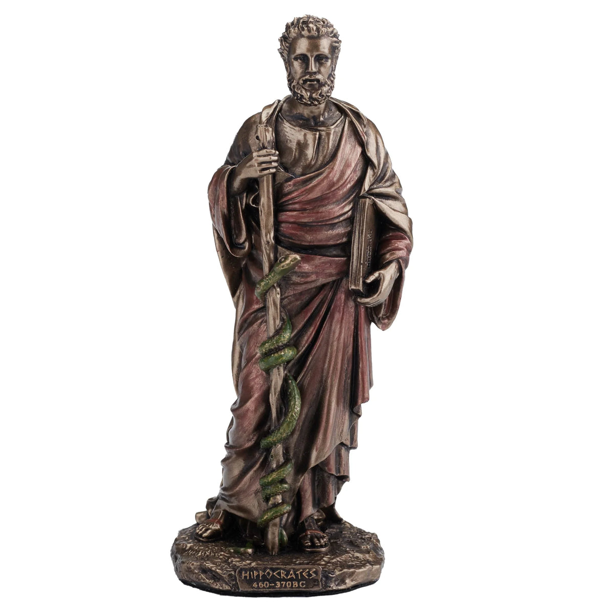 Hippocrates – Father of Medicine – Bronze-Finish Statue – 9.3 cm – view 1