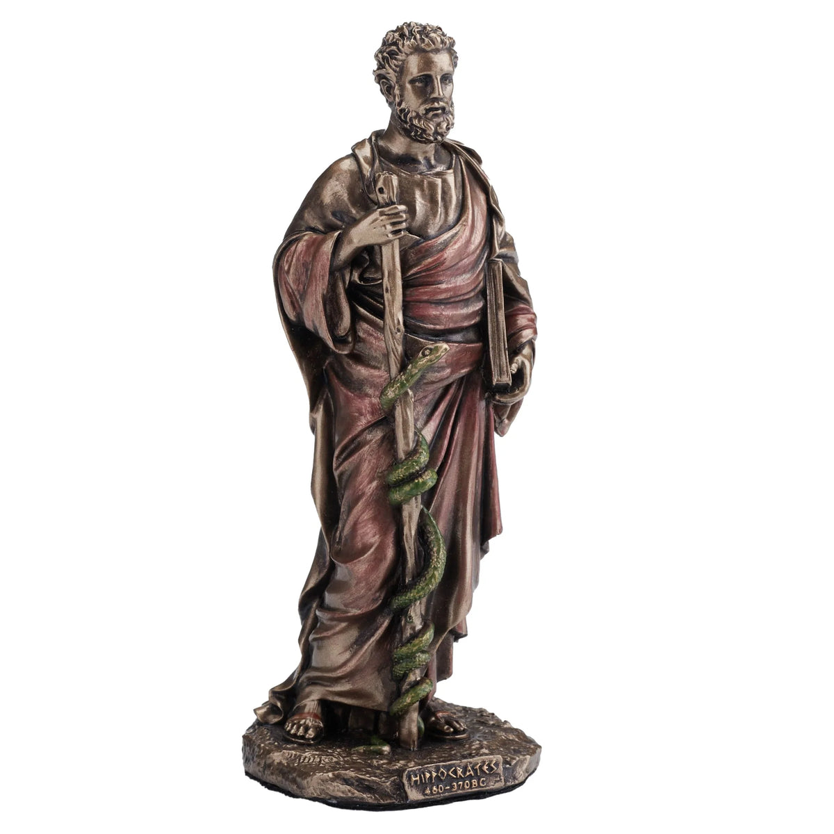 Hippocrates – Father of Medicine – Bronze-Finish Statue – 9.3 cm – view 2