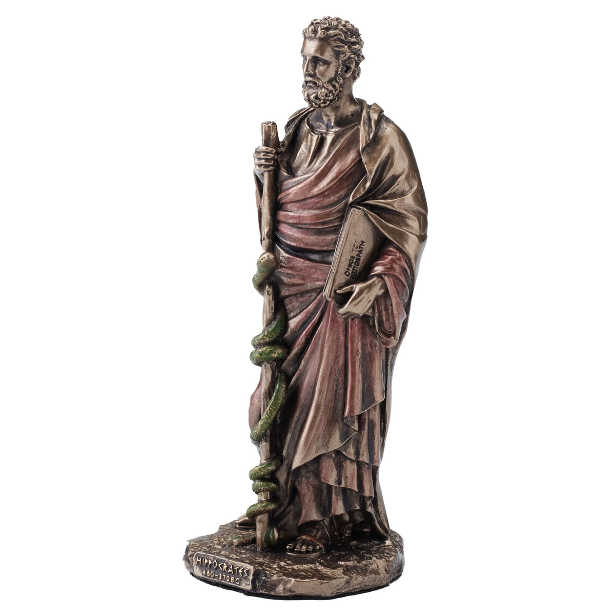Hippocrates – Father of Medicine – Bronze-Finish Statue – 9.3 cm – view 4