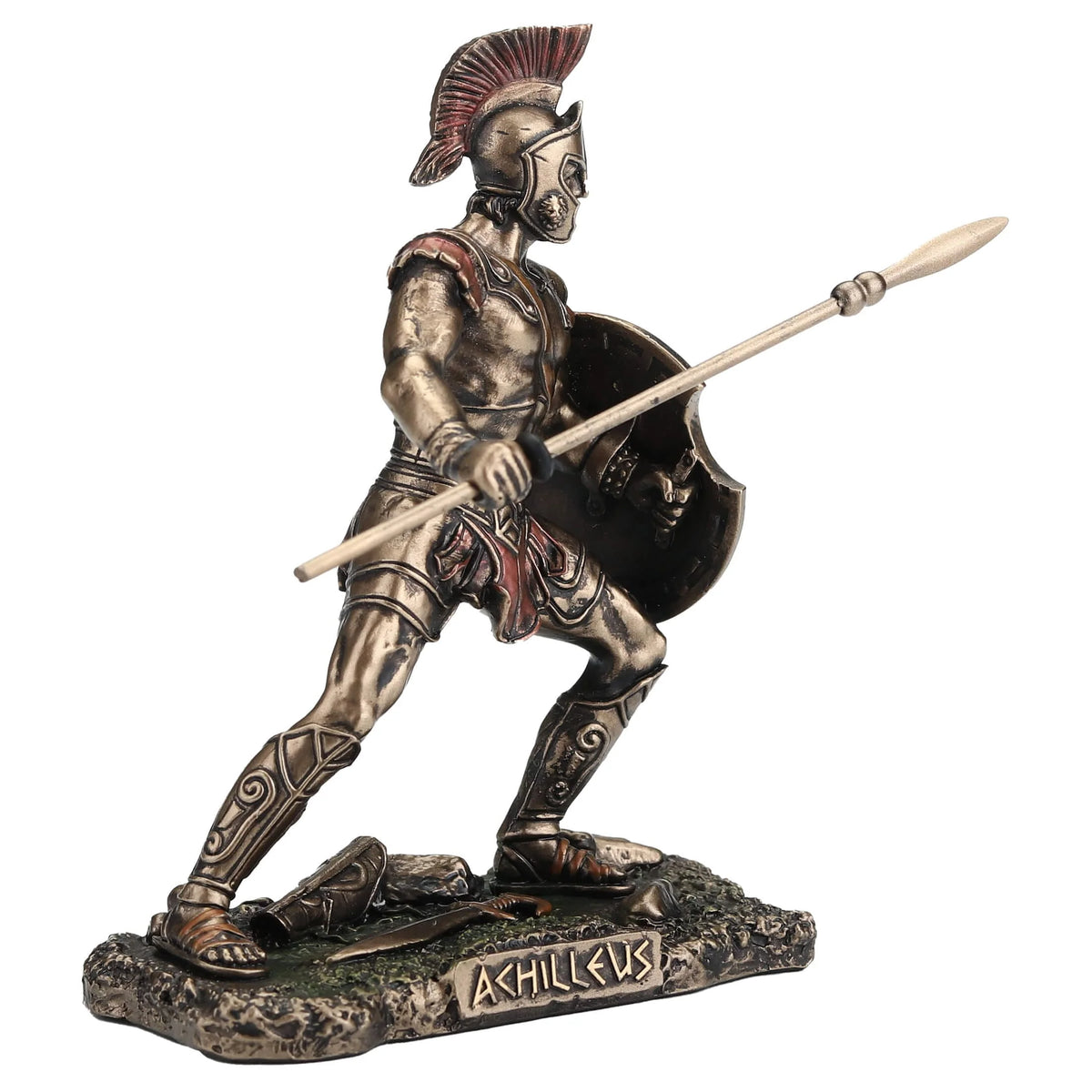 Achilles — Greek Warrior — Bronze-Finish Statue, 9.5 cm – view 2