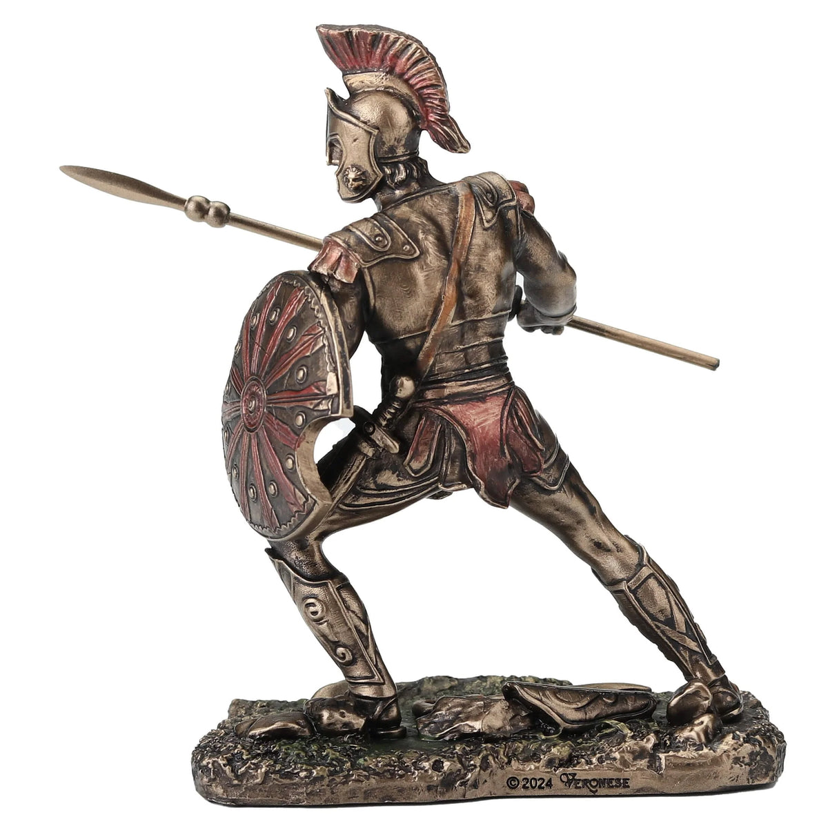 Achilles — Greek Warrior — Bronze-Finish Statue, 9.5 cm – view 3
