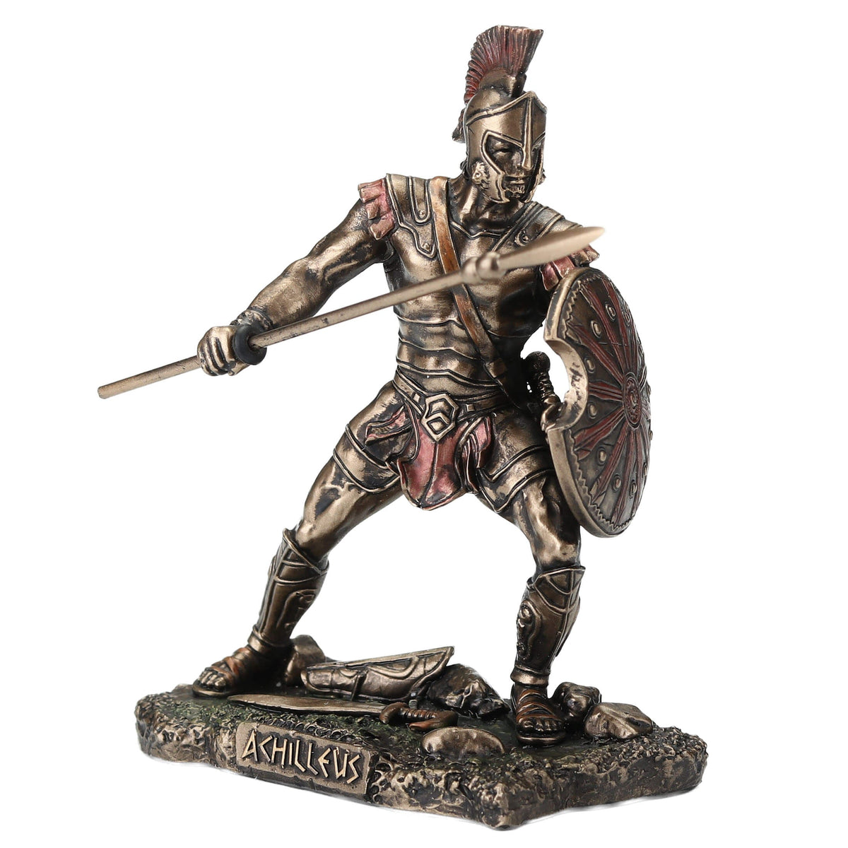 Achilles — Greek Warrior — Bronze-Finish Statue, 9.5 cm – view 4