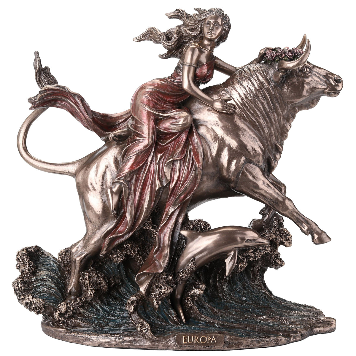 Europa and the Bull Bronze-Finish Statue – 24 × 23 cm – view 1